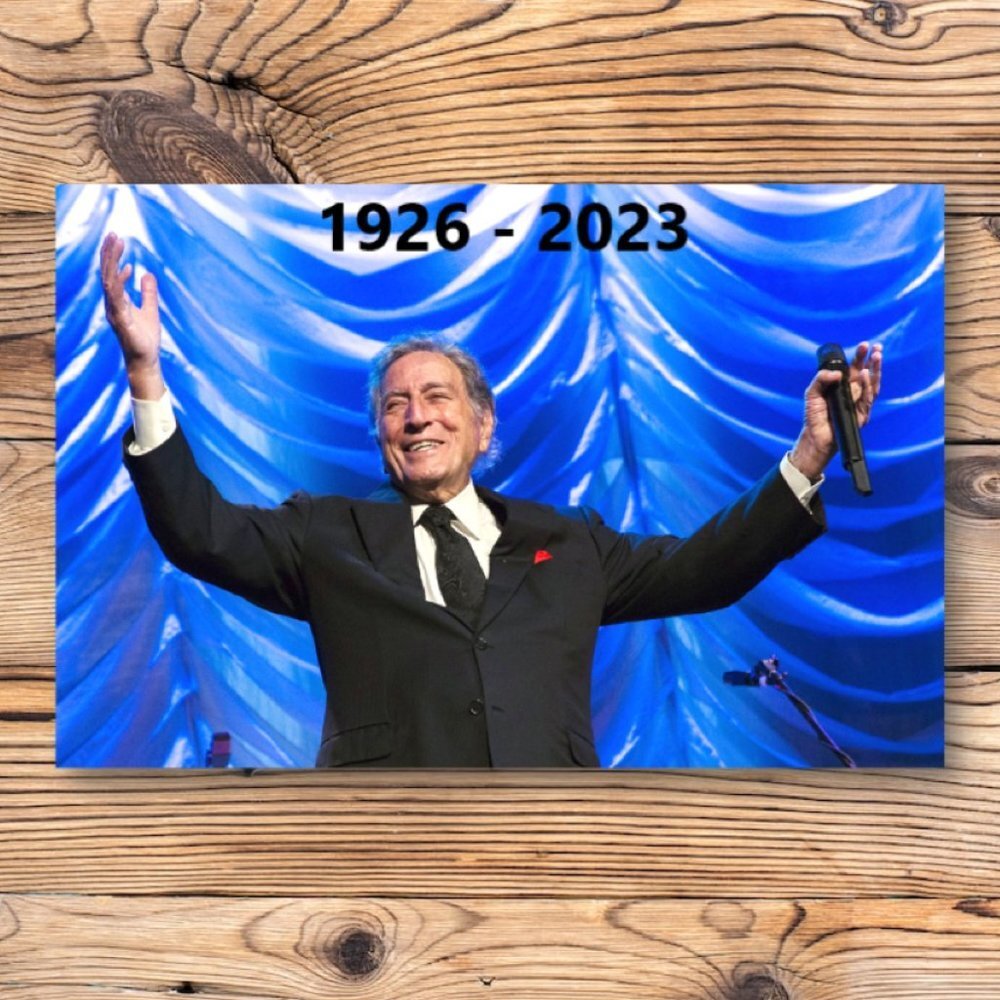 Tony Bennett Rest In Peace 1926-2023 Refrigerator Locker‎ Fridge Magnet